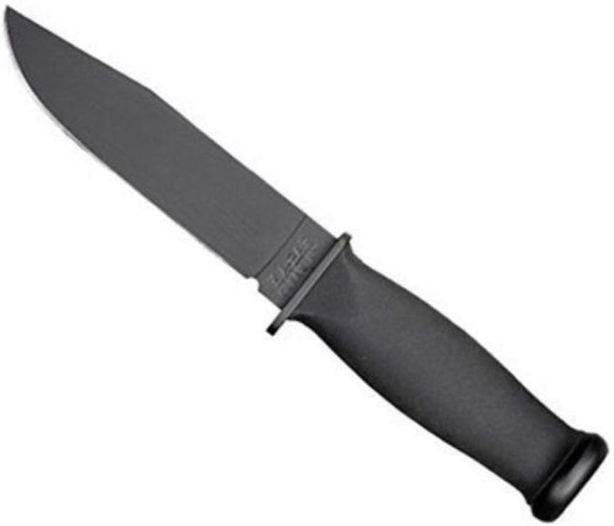 Ka-Bar Kraton Handled Straight Edge Mark 1 Knife , BLACK, 9 3/16-Inch
