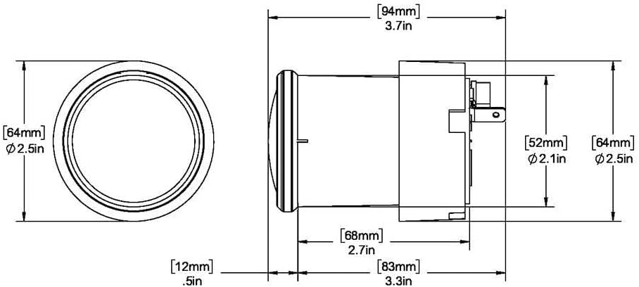 Ritchie X-23BB RitchieSport Compass - Dash Mount - Black/Black