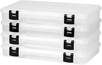 Plano ProLatch 3700 StowAway 4-Pack, Clear and Black, ProLatch Locking System