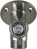 Scandvik Ceramic Angled Washdown Valve - SS Spigot