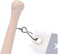 Taylor Made Skipper Flag Clips w/SS Screw Eyes (4pk)