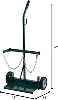 Harper Trucks 106-21 40-Inch High by 19-Inch Wide Welding Cylinder Hand Truck with 6-Inch Pneumatic Wheels
