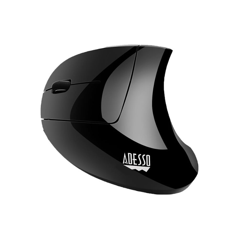 iMouse E90 - Wireless Left-Handed Vertical Ergonomic Mouse, Black