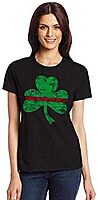 Women's Thin Red Line St. Patrick's Shamrock T-Shirt, Slim-Fit