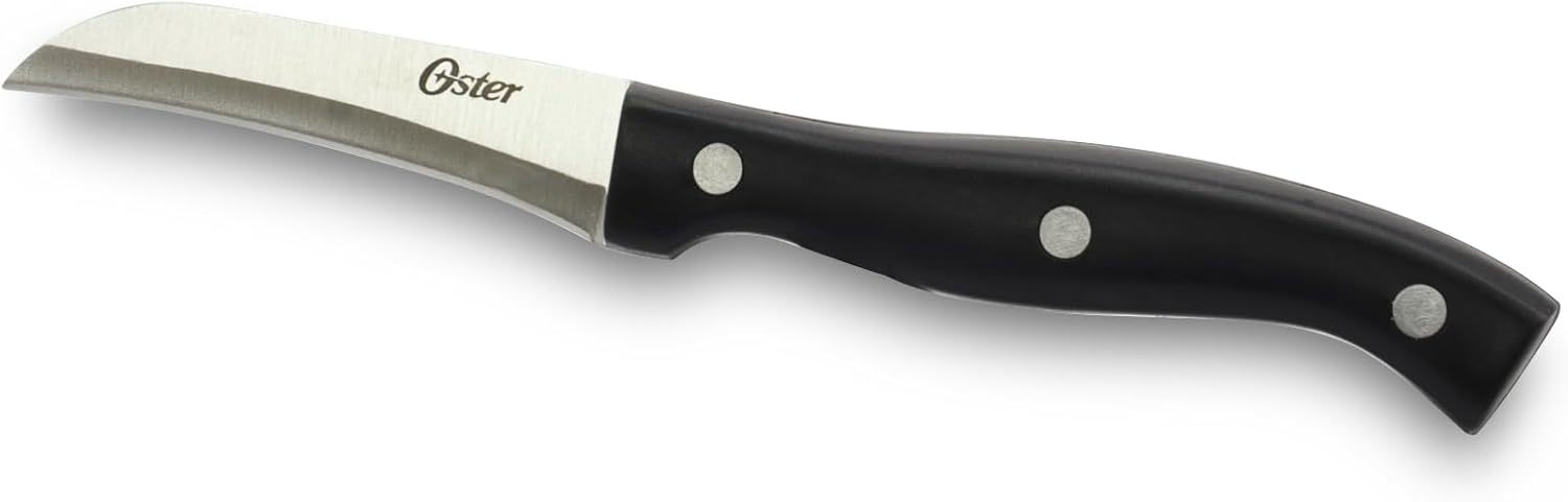 OSTER Stainless-Steel Cutlery Knife Set with Wooden Block