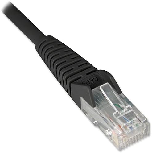 Tripp Lite Cat5e 350MHz Snagless Molded Patch Cable (RJ45 M/M) - Black, 10-ft.(N001-010-BK)