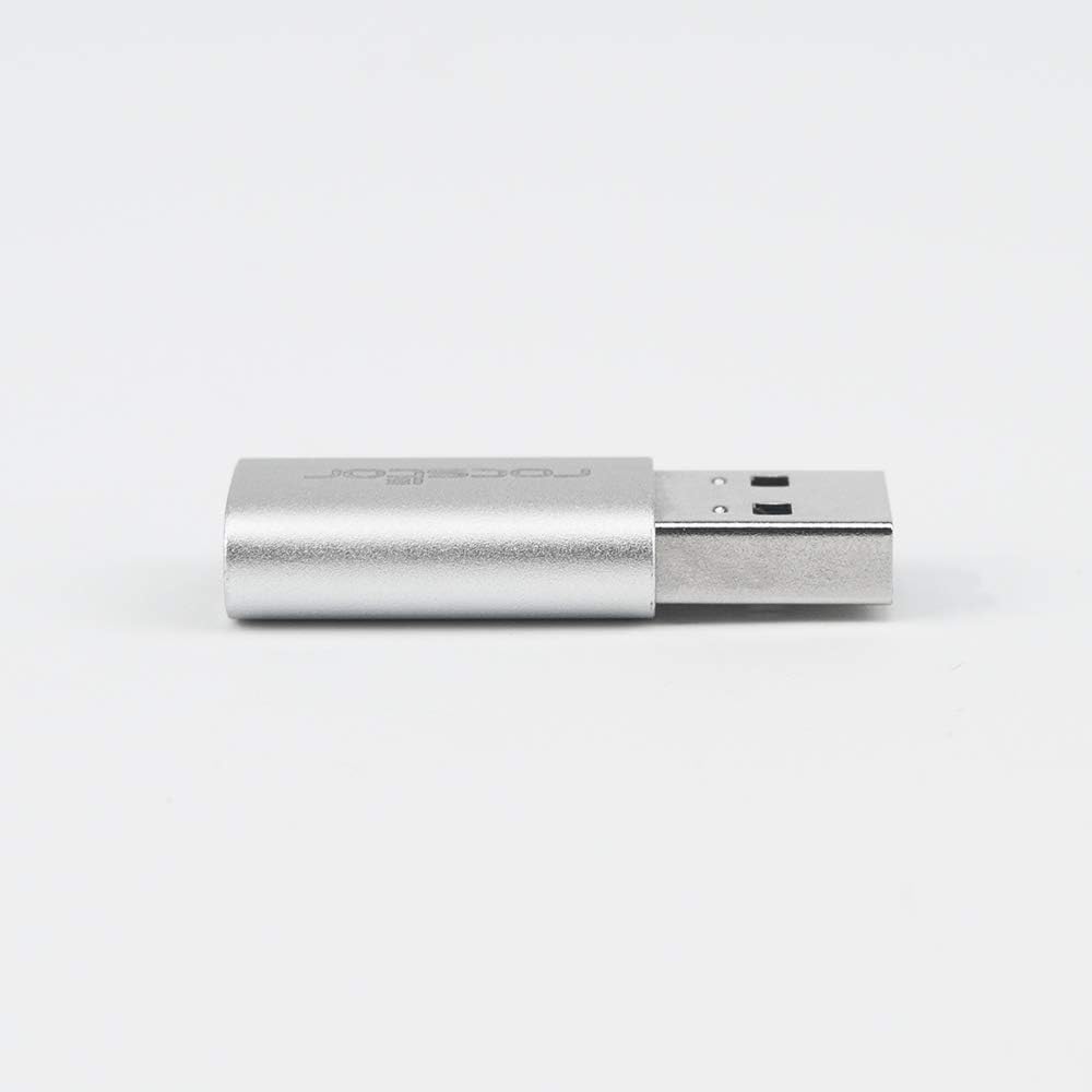 Rocstor USB Data Transfer Adapter - Type C Female USB - Type A Male USB - White Male Adapter White