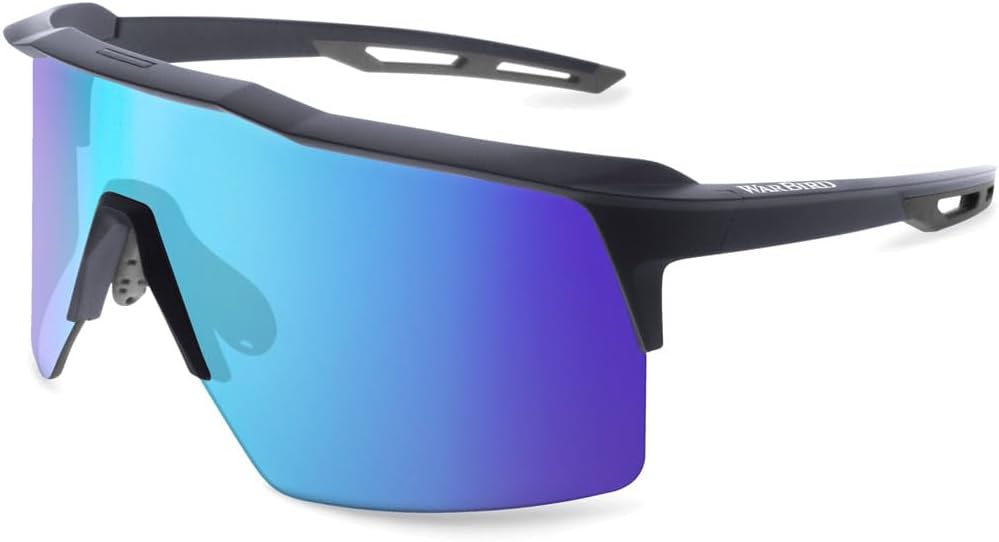 WARBIRD Ghost Wolf Polarized Mono-Shield Safety Sunglasses