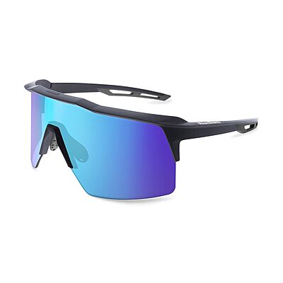 WARBIRD Ghost Wolf Polarized Mono-Shield Safety Sunglasses