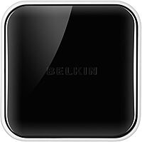 Belkin 4-Port Powered Desktop USB Hub with Support for USB-A, USB 2.0, and USB 1.1, Black and White