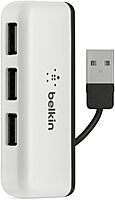 Belkin Travel 4-Port USB 2.0 Hub with Built-In Cable Management (White) 4-Port Travel