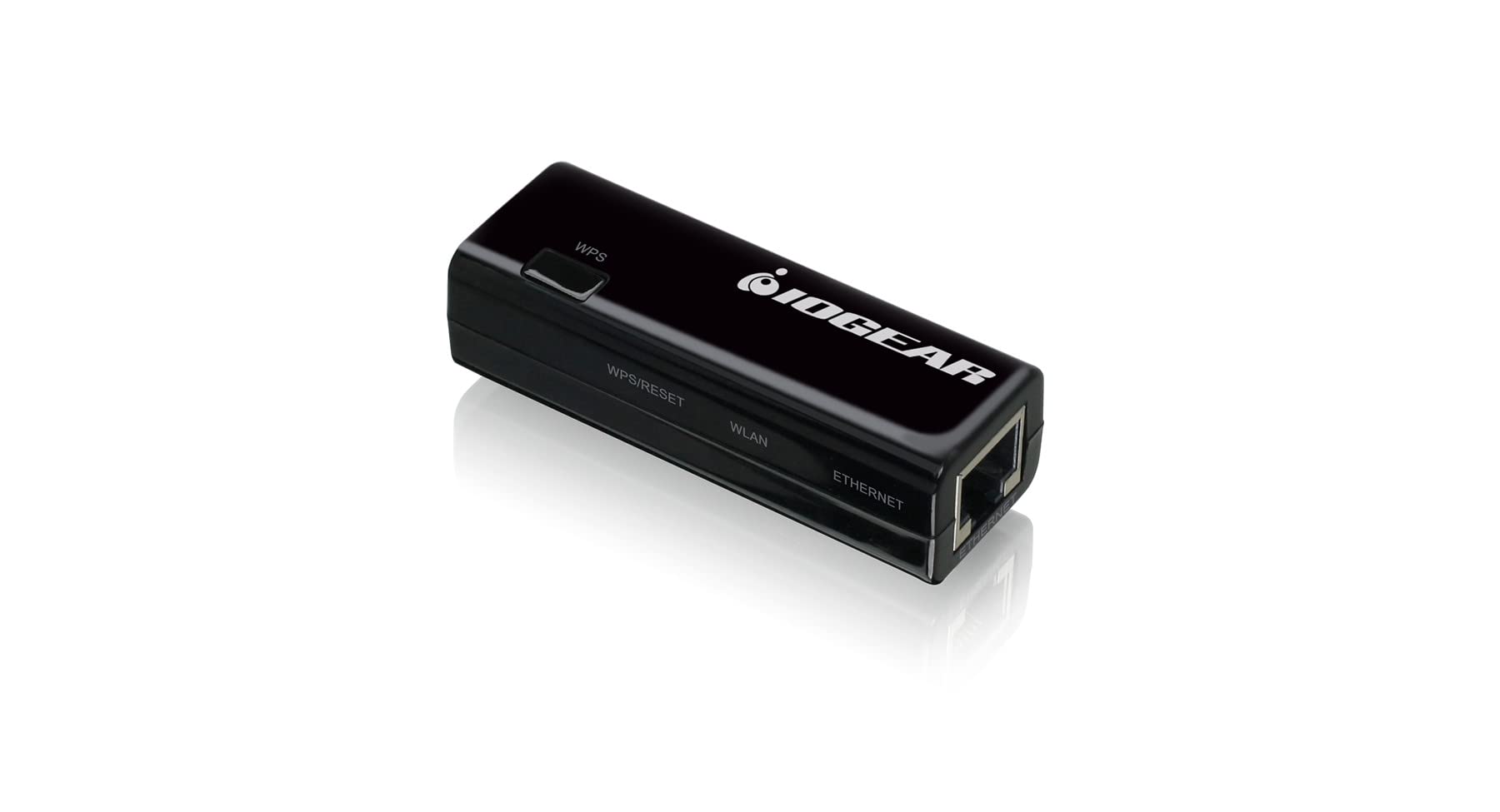 IOGEAR Universal Ethernet to Wi-Fi N Adapter - Speeds of up to 300Mbps on 2.4GHz - Push-button Wi-Fi Protected Setup (WPS)