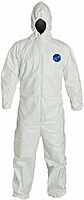 DuPont Tyvek 400 Hooded Coveralls with Elastic Wrists & Ankles by DuPont