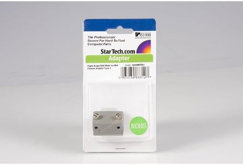 StarTech.com Right Angle DB9 to DB9 Serial Cable Adapter Type 1 - M/F - Serial adapter - DB-9 (M) to DB-9 (F) - GC99MFRA1