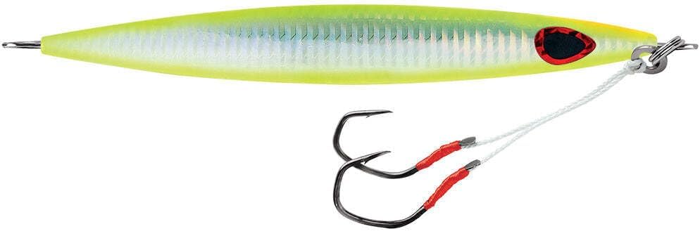 Williamson Kensaki 220 Jig - 6.75" - 7.75oz - UV Chartreuse Glow Zebra