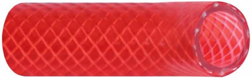Trident Marine 3/4" x 50' Boxed Reinforced PVC (FDA) Hot Water Feed Line Hose - Drinking Water Safe - Translucent Red