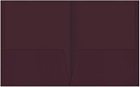 Office Depot® Brand 2-Pocket Folders Without Fasteners, Burgundy, Pack Of 25