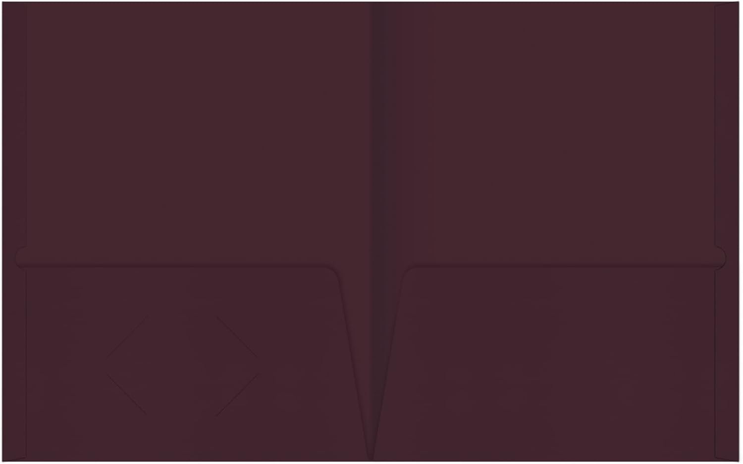 Office Depot® Brand 2-Pocket Folders Without Fasteners, Burgundy, Pack Of 25