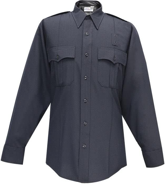 FLYING CROSS Men's Long Sleeve Shirt 75% Polyester/25% Wool - LAPD Navy, 2XL REG (86)