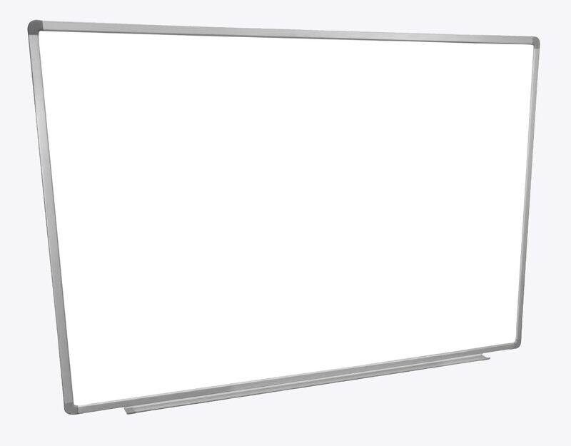 LUXOR WB6040W 60"W x 40"H Wall-Mounted Magnetic Whiteboard, Includes Mounting Brackets and Hardware, Aluminum Frame with Detachable Marker Tray 33.5"W x 2.5"D