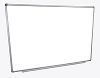 LUXOR WB6040W 60"W x 40"H Wall-Mounted Magnetic Whiteboard, Includes Mounting Brackets and Hardware, Aluminum Frame with Detachable Marker Tray 33.5"W x 2.5"D