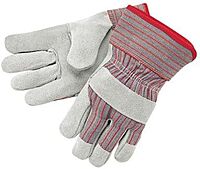 Industrial Standard Shoulder Split Gloves - gunn pattern ladies leather palm glove 2-1/2 [Set of 12]