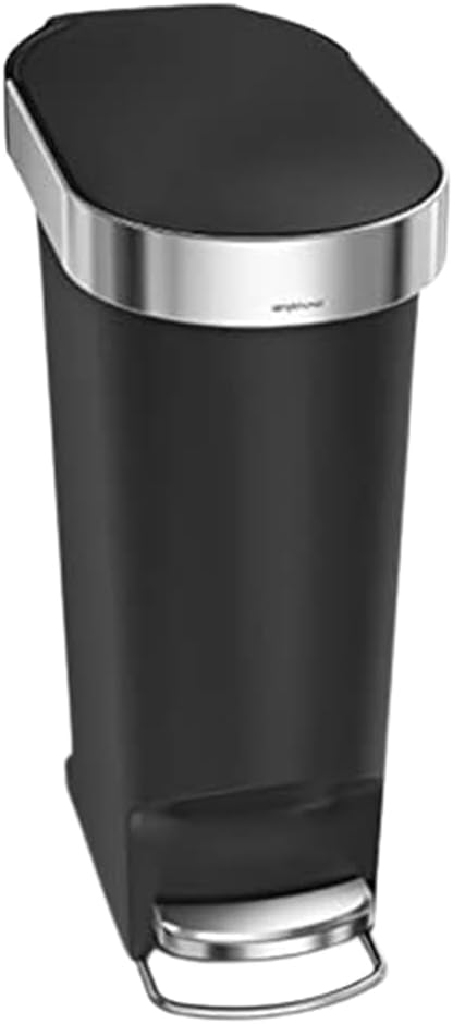 simplehuman Step Trash Can with LidShox, Steel Pedal & Liner Rim