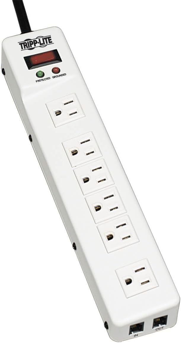 TRIPP LITE TLM626 6-Outlet Right-Angle Surge Protector Power Strip