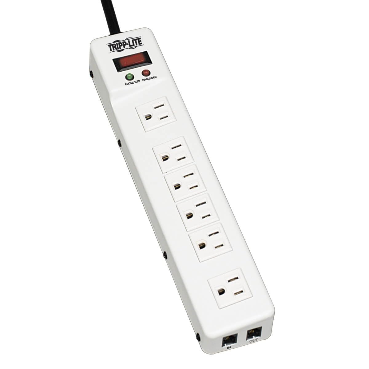 TRIPP LITE TLM626 6-Outlet Right-Angle Surge Protector Power Strip