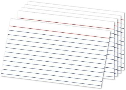 Office Depot® Brand Ruled Index Cards, 5" x 8", White, Pack Of 100