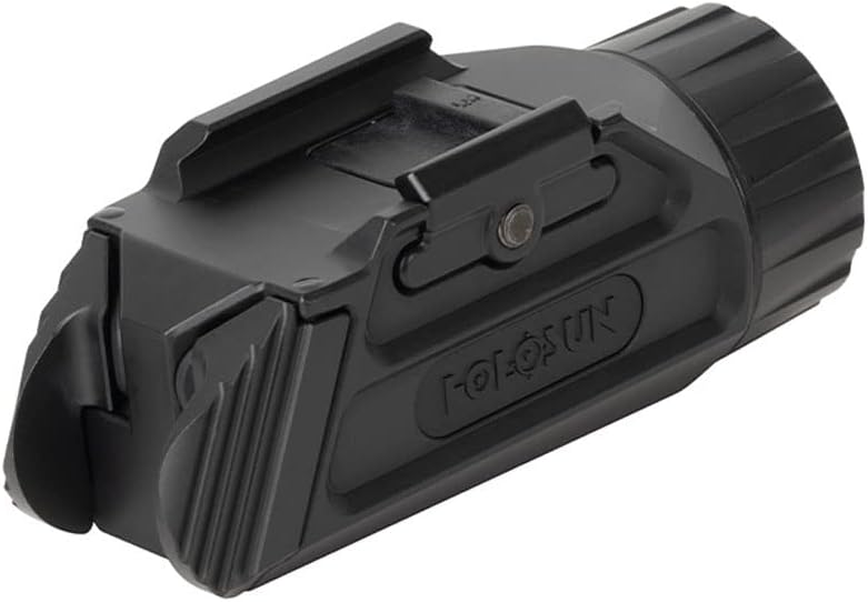 HOLOSUN P.ID HC Pistol Mounted White Flashlight High Candela - High/Low Output Modes 800/400 Lumens Rechargeable Waterproof