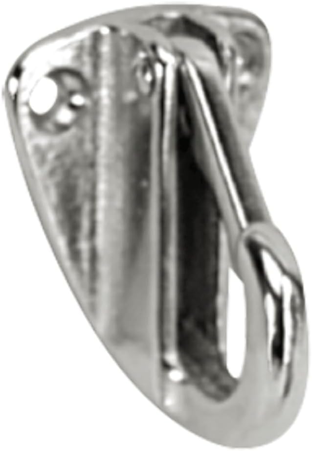 Whitecap Fender Hook - CP/Brass - 1-9/16" x 1-3/16" [S-977C]