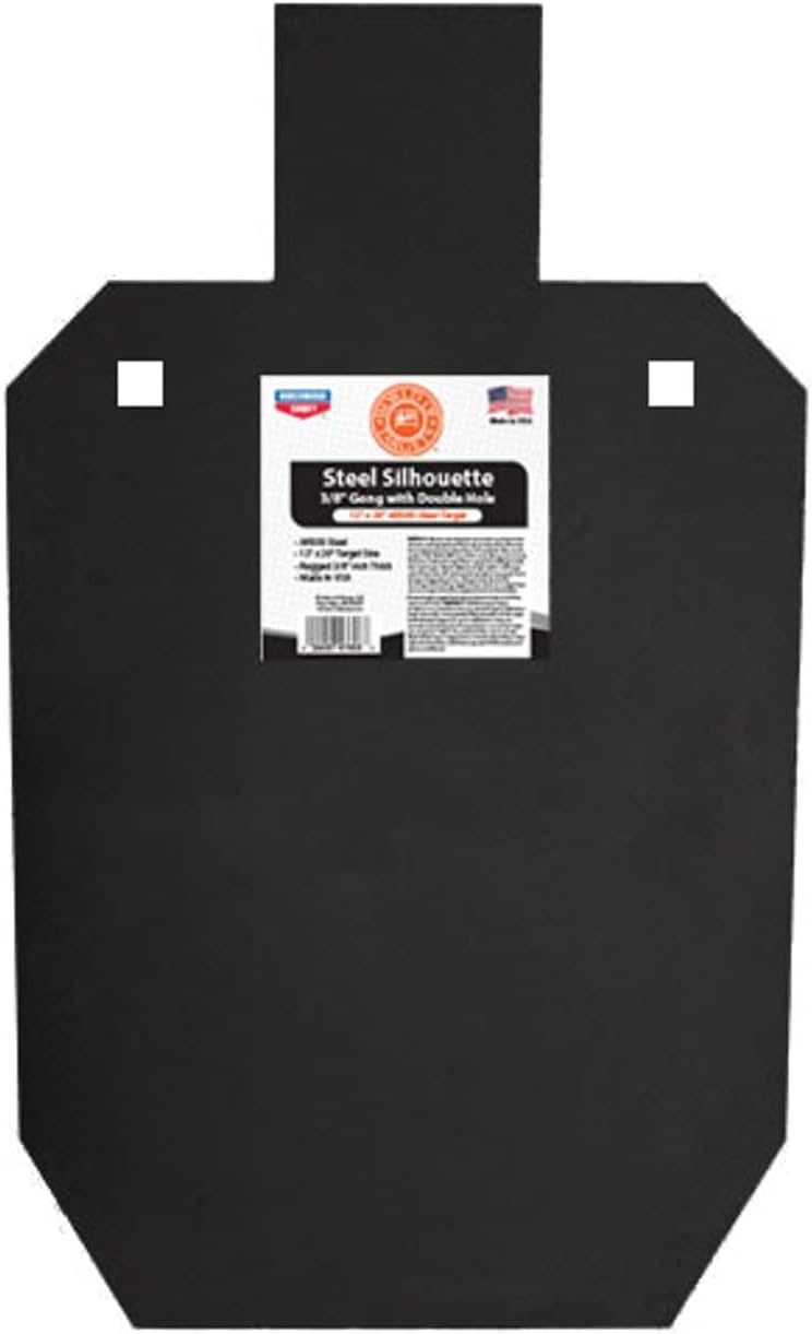 BIRCHWOOD CASEY World of Targets Steel Durable Versatile 3/8" Thick 12" x 20" Silhouette Shooting Target