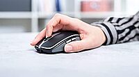 Cherry MW 9100 Wireless Rechargeable Mouse Bluetooth or 2.4 GHz AES-128 encryption Black