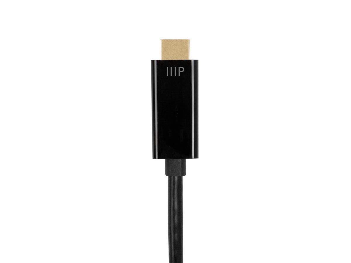 Monoprice DisplayPort to HDTV Cable - 2 Meter (6.6ft) 4K@60Hz - Select Series Black 1 Count (Pack of 1)