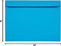 JAM Paper 9 x 12 Booklet Envelopes with Gummed Seal