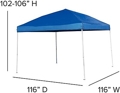 Flash Furniture Harris 10'x10' Pop Up Event Canopy Tent