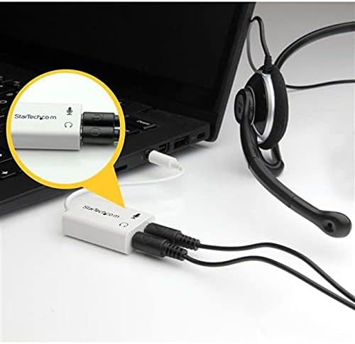 StarTech.com 4 Position Microphone and Headphone Splitter – 3.5 mm – 4 Pin / 4 Pole