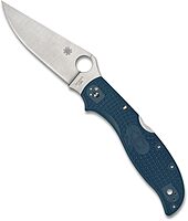 Spyderco Stretch 2 XL Lightweight Folding Pocket Knife with K390 Stainless Steel Blade and Blue FRN Handle - PlainEdge