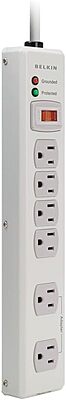Belkin 6-Outlet Metal Surge Protector