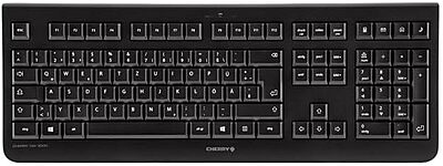 CHERRY DW 3000 - Wireless Keyboard+Mouse Combo - 4 Additional Keys - US Layout - QWERTY Keyboard - GS Approval - Black