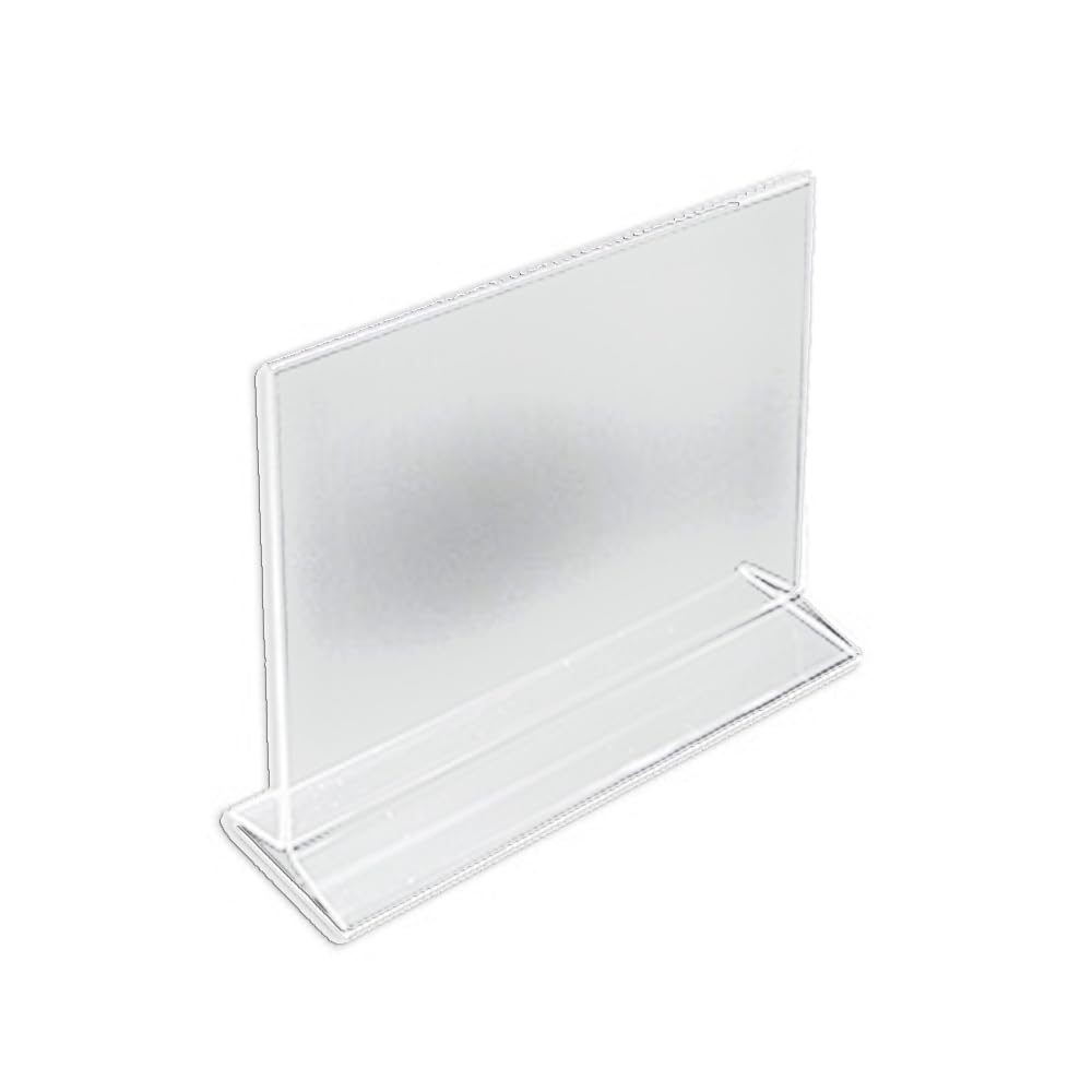 Azar Displays Top-Load Acrylic Sign Holders, Clear, Pack of 10
