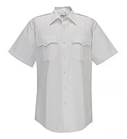 FLYING CROSS Duro Poplin Short Sleeve Shirt w/ Sewn-In Creases
