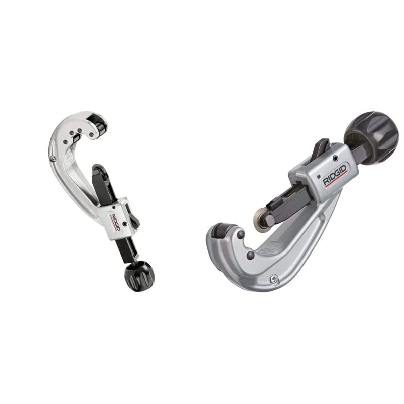 RIDGID 31642 Model 152 and 31632 Model 151 Quick-Acting Tubing Cutters | 1/4-inch to 2-5/8-inch Cutting Capacity Cutter + Tubing Cutter, Small