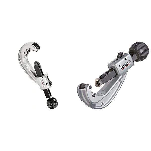 RIDGID 31642 Model 152 and 31632 Model 151 Quick-Acting Tubing Cutters | 1/4-inch to 2-5/8-inch Cutting Capacity Cutter + Tubing Cutter, Small