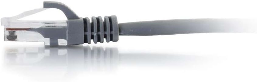 C2G/Cables to Go 00972 Cat6a Snagless Unshielded (UTP) Network Patch Cable, Gray (6 Inch)