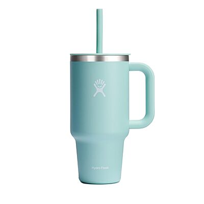 Hydro Flask Travel Tumbler with Handle, Lid and Straw - Insulated Stainless Steel