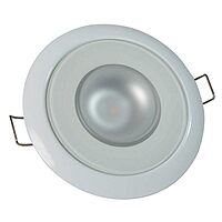 Lumitec Mirage White Bezel Exterior and Interior Flush Mount LED Down Light White Dimming Blue Dimming 113121