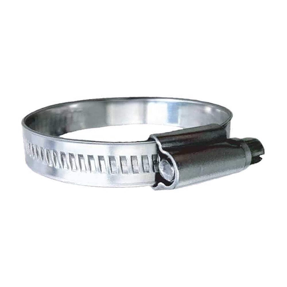 316 SS Non-Perforated Worm Gear Hose Clamp - 15/32" Band - (5/8" – 15/16") Clamping Range - 10-Pack - SAE Size 8