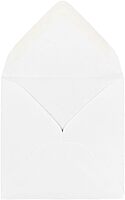 JAM PAPER Square Invitation Envelopes - White - Gummed Seal - 25/Pack
